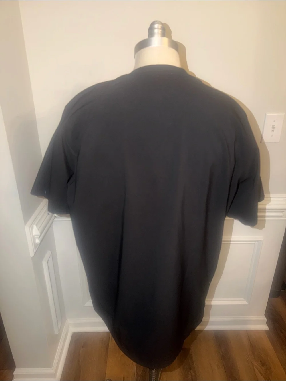 Nike Black Men’s Short-Sleeve XL Jersey with Red Gothic 'N' an White Swoosh(128)